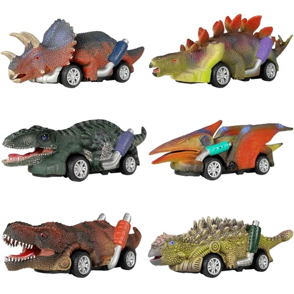 Dinosaur Toy Car Set - Multicolor - Picture 2 of 6